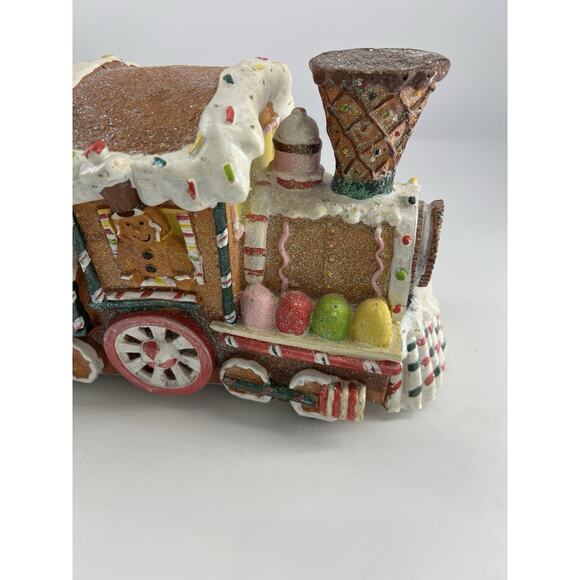 Cracker Barrel Fiber Optic Lighted Christmas Express Train Ginger Bread Holiday - Picture 4 of 16
